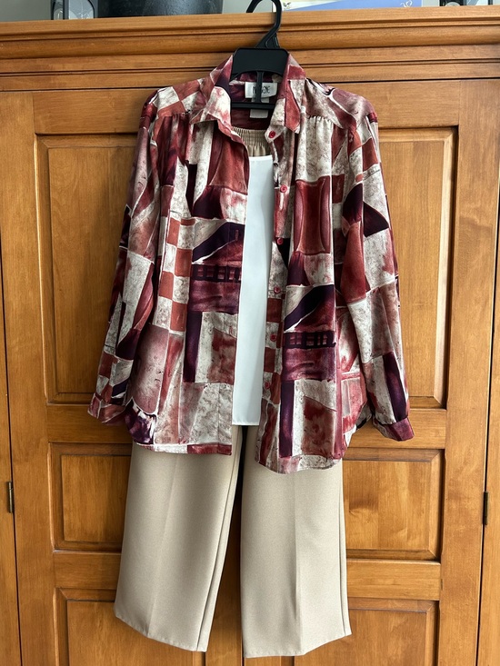 Alfred Dunner Pants - 3 piece set Alfred Duuner Pants, tank top, button shirt